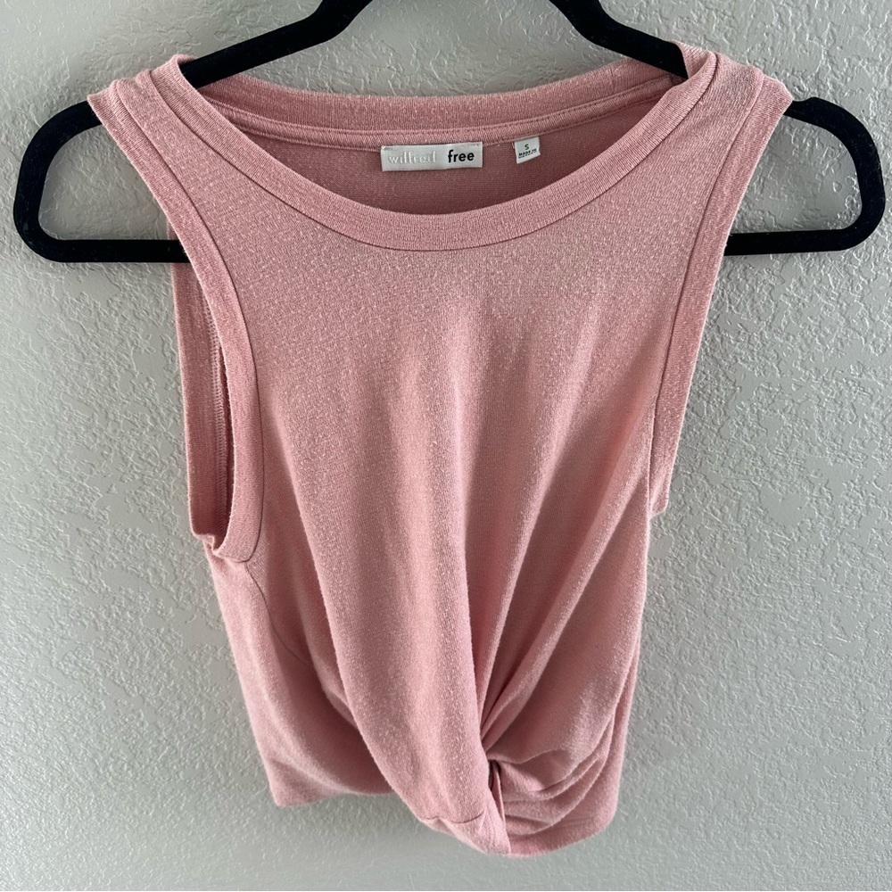 Aritzia wilfred free front knot tank top